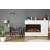 Tru View 3-Sided Glass Electric Fireplace, Appliance Depth 13 3/4