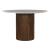 Kaleidoscope Round Wood/Marble Top Dining Table