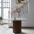 Kaleidoscope Round Wood/Marble Top Dining Table