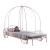 Massi Steel Canopy Bed, Twin Size