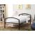 Baines Metal Bed w/Arched Headboard, Twin Size