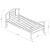 Baines Metal Bed w/Arched Headboard, Twin Size