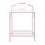 Massi Glass/Metal Nightstand w/Open Shelf