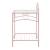 Massi Glass/Metal Nightstand w/Open Shelf