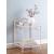 Massi Glass/Metal Nightstand w/Open Shelf