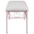 Massi Tufted Upholstered Bench Powder Pink