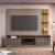 Pomander 71.5-inch Free Standing Entertainment Center w/Decor Shelves