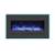 LINEAR Wall Mount/Flush Mount Electric Fireplace w/ Steel Surround & Clear Media