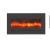 LINEAR Wall Mount/Flush Mount Electric Fireplace w/ Steel Surround & Clear Media