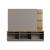 Pomander 85.27-inch Free Standing Entertainment Center w/Decor Shelves