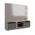 Pomander 85.27-inch Free Standing Entertainment Center w/Decor Shelves