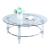 4038 Round Glass Cocktail Table