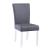 4038 Curved Flare Back Parson PU Side Chair