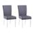 4038 Curved Flare Back Parson PU Side Chair