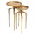 Como Aluminum Accent Table Set