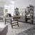 Modern Farmhouse Living Room Table Set | Distressed Charcoal