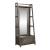 Modern Farmhouse Wood /Glass 2-Piece Hall Tree Set w/Drawer