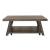 Modern Farmhouse Round Wood Drum Cocktail Table Set