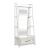 Modern Farmhouse Wood /Glass 2-Piece Hall Tree Set w/Drawer