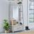 Modern Farmhouse Wood /Glass 2-Piece Hall Tree Set w/Drawer