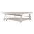 Modern Farmhouse Splay Leg Coffee Table Set | Distressed White