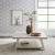 Modern Farmhouse Round Splay Leg Coffee Table Set