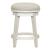 Modern Farmhouse Fabric/Wood Console Swivel Stool