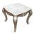 Emily Marble Wood Square End Table