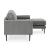 Hazela Polyester L-Shaped Sectional Sofa w/Right Arm Chaise Facing