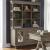 Simply Elegant Wood/Glass Credenza & Hutch Set w/3 Drawers & 2 Doors