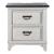 Allyson Park Wood Night Stand w/Charging Station & 2 Drawers