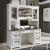Allyson Park Wood Credenza & Hutch w/LED Lighting & 7 Drawers & 2 Doors