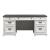 Allyson Park Wood Office Set | 7-Drawer Desk & Hutch