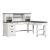 Allyson Park L Shaped Wood Desk Set w/7 Drawers