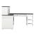 Allyson Park L Shaped Wood Desk Set w/7 Drawers