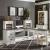Allyson Park L Shaped Wood Desk Set w/7 Drawers