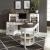 Allyson Park L Shaped Wood Desk Set w/7 Drawers