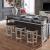 Allyson Park Rectangular Wood Console Bar Table w/Charging Station