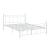 Canon Metal Slatted Headboard Platform Bed, Queen Size