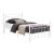 Canon Metal Slatted Headboard Platform Bed, Full Size