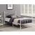 Canon Metal Slatted Headboard Platform Bed, Full Size