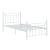 Canon Metal Slatted Headboard Platform Bed, Full Size
