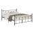 Canon Metal Slatted Headboard Platform Bed, Full Size