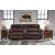 Punch Up 3-Piece Polyester/PU Power Reclining Loveseat w/Console