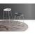 Palm Fabric/Metal Customizable Backless Stool