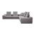 Flipout L-Shaped Tweed 5-piece Sectional Sofa