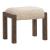 Broadmore Faux Sheepskin/Wood Console Stool