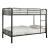 Clement Metal Bunk Bed, Twin Size