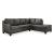 Valderno L-Shaped Leather 2-Piece Sectional with RAF Chaise