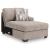 Newellen Fabric 3-Piece Sectional Sofa w/Right Chaise